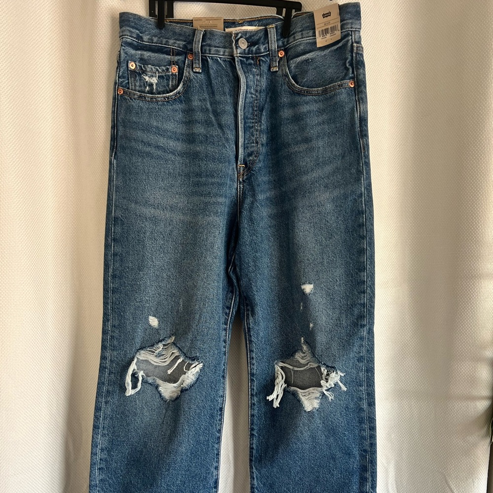 Levi Ribcage straight ankle jeans